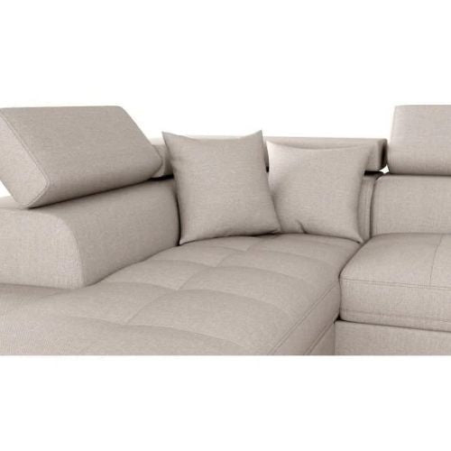 Canapé d'angle convertible panoramique 5 places avec coffre – Confort, design et praticité au quotidien