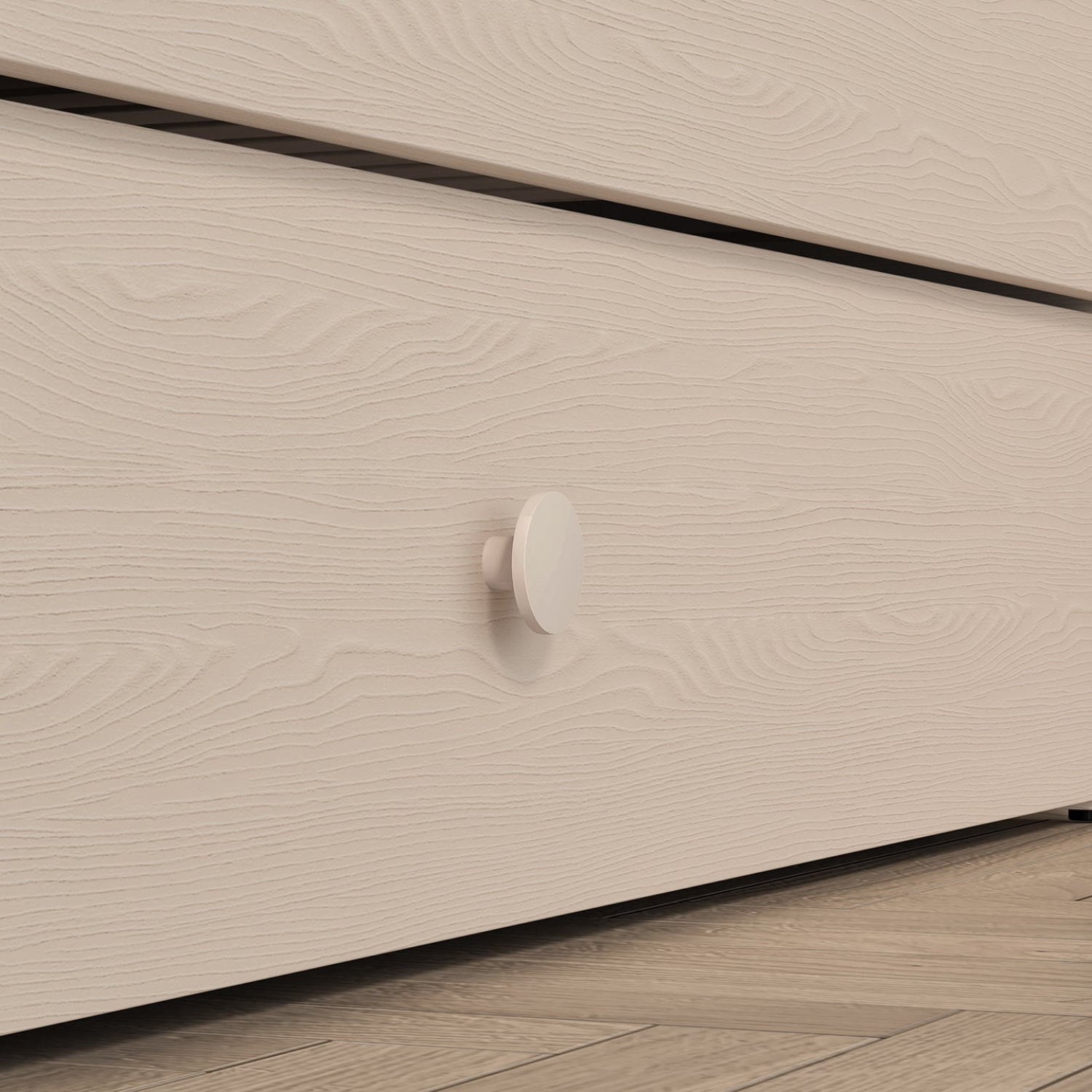 Lit enfant Moderne avec Tête de Lit en Velours Beige et Structure en Sable du Désert – Design Élégant et Confort Assuré