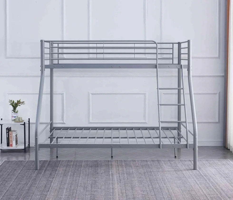 Lit superposé en acier avec sommiers démontables - Decora Home