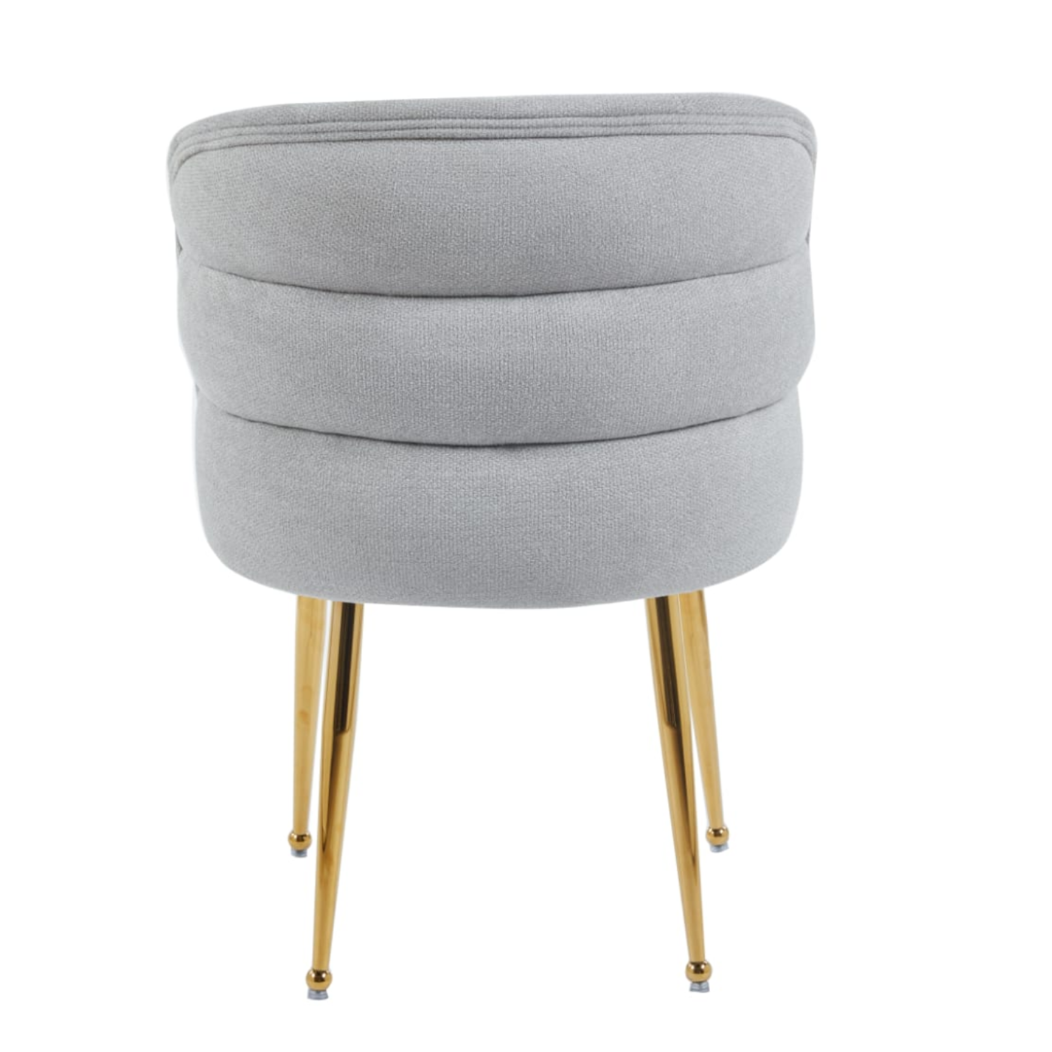 Chaise en tissu effet lin avec piètement métal– Design moderne et confortable