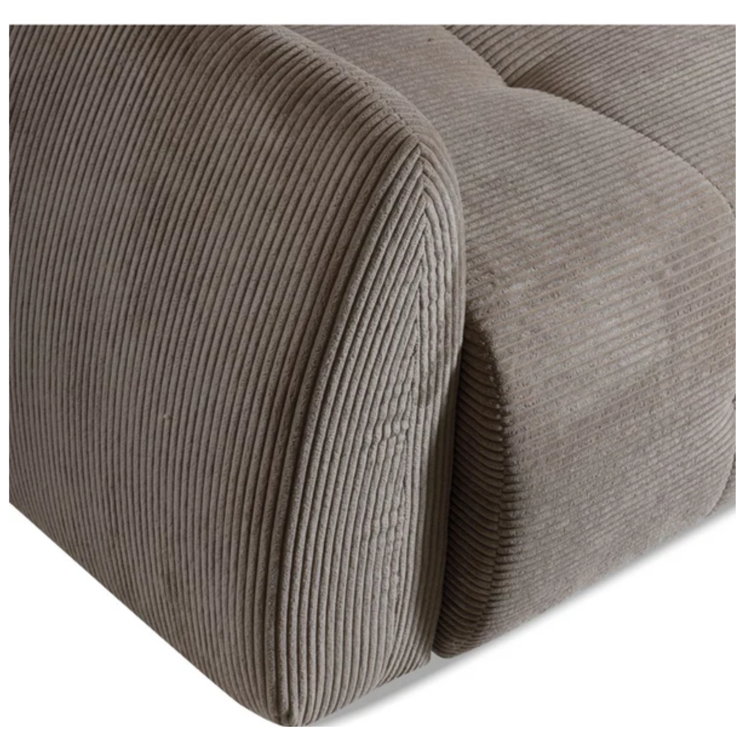 Canapé d'angle extensible matelassé 252 cm avec coffre marron