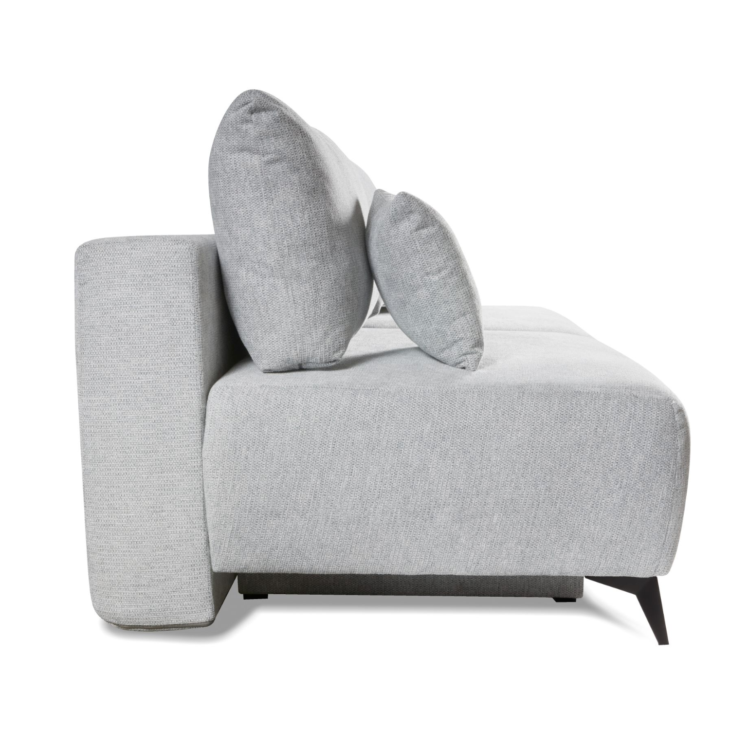 Canapé-lit 3 places – Design moderne, fonction couchage DL automatique, tissu et rangement