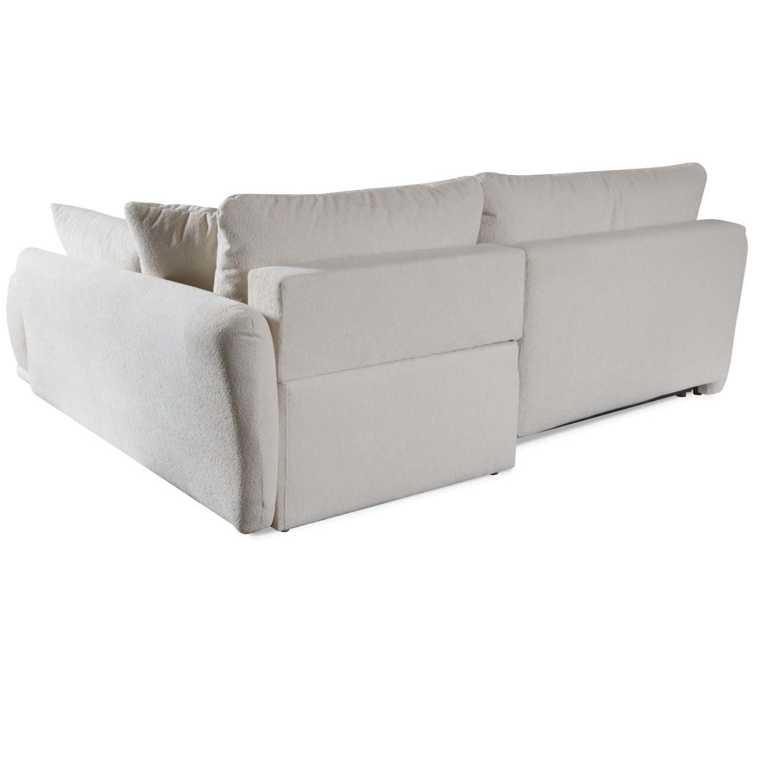 Canapé d’angle extensible avec rangement – 246 cm – Côté droit – Beige