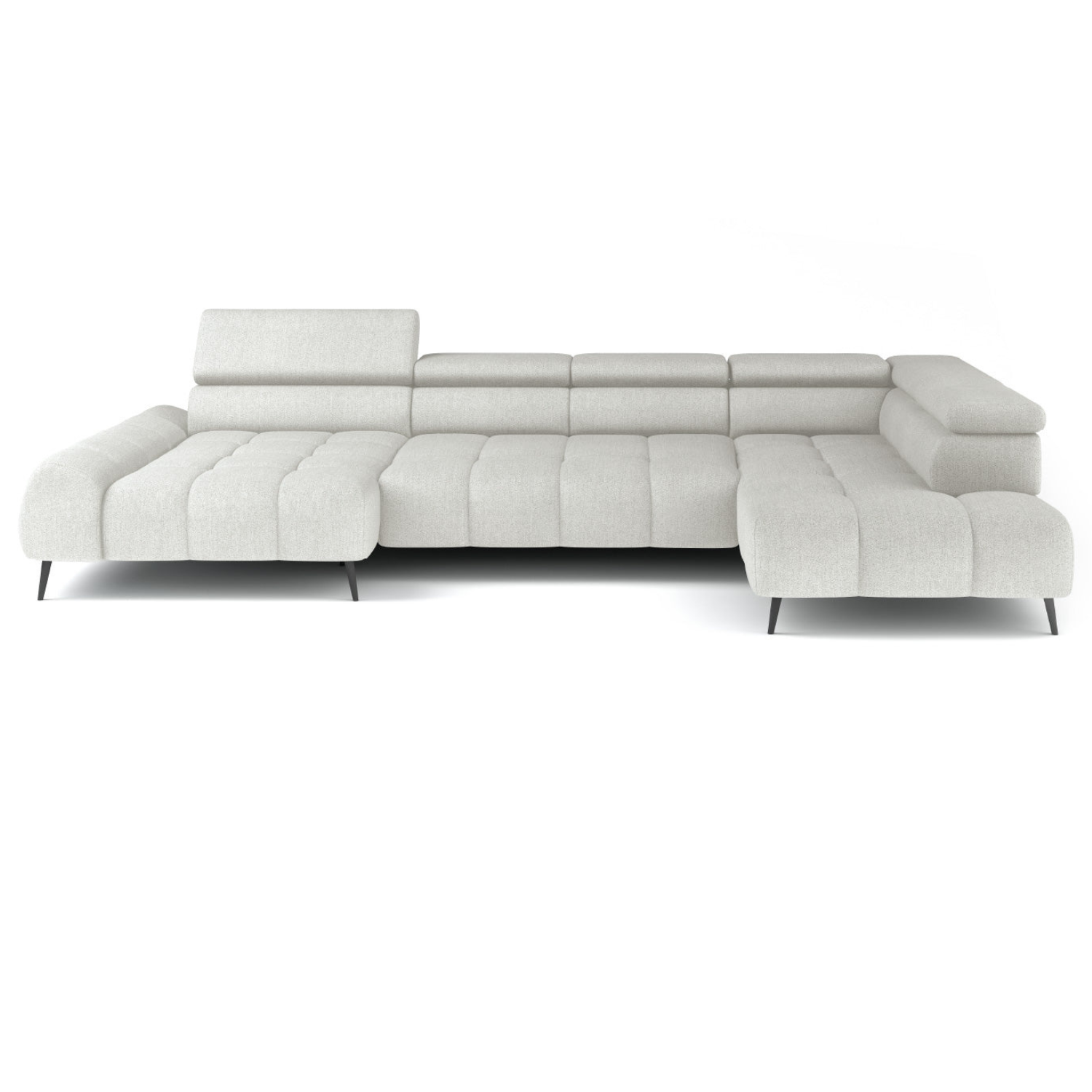 Canapé d'angle moderne avec réglage électrique de la profondeur d'assise Le canapé d'angle