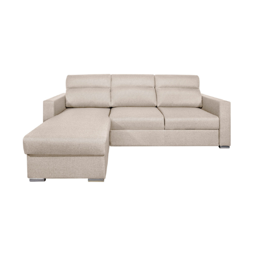 Canapé d'angle réversible convertible en tissu