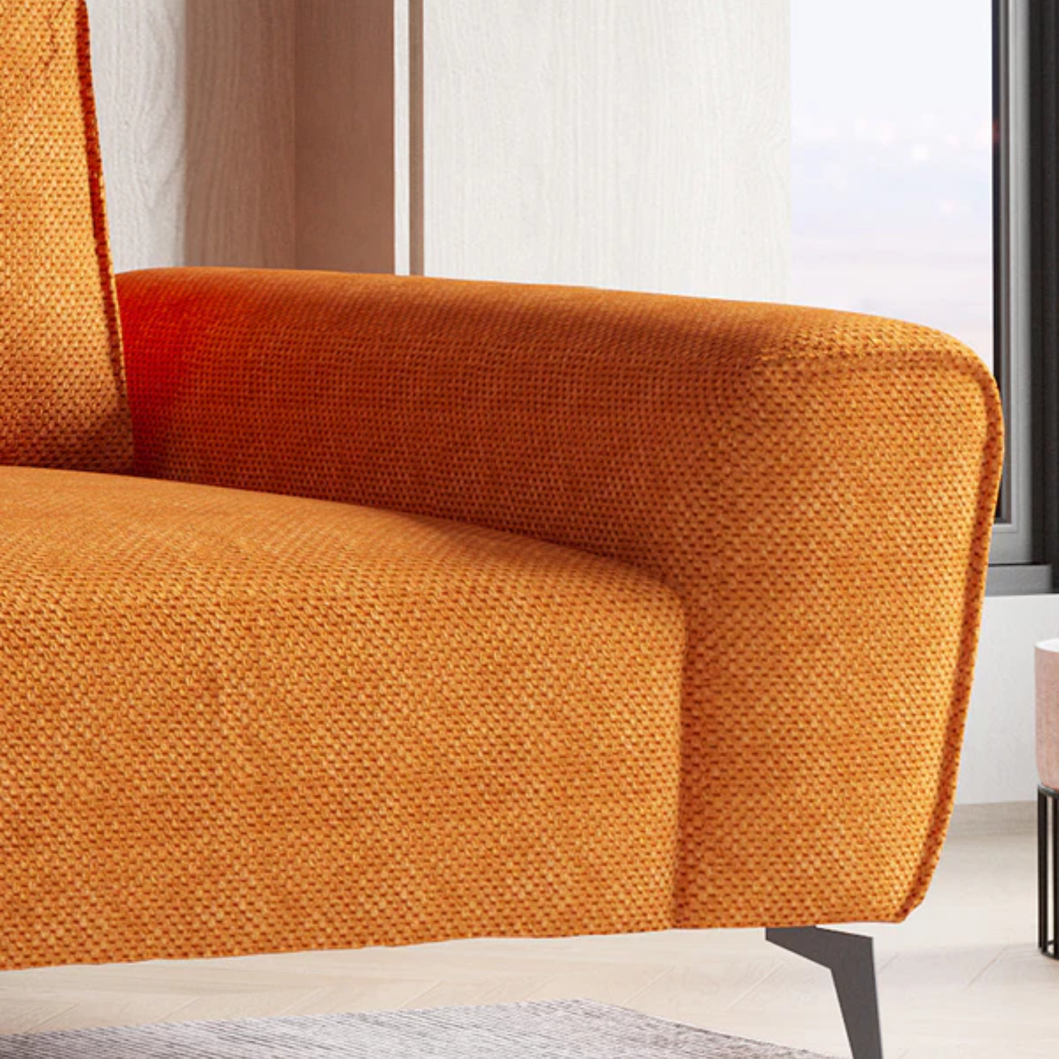 Canapé d'Angle avec Fonction Lit et Coffre de Rangement