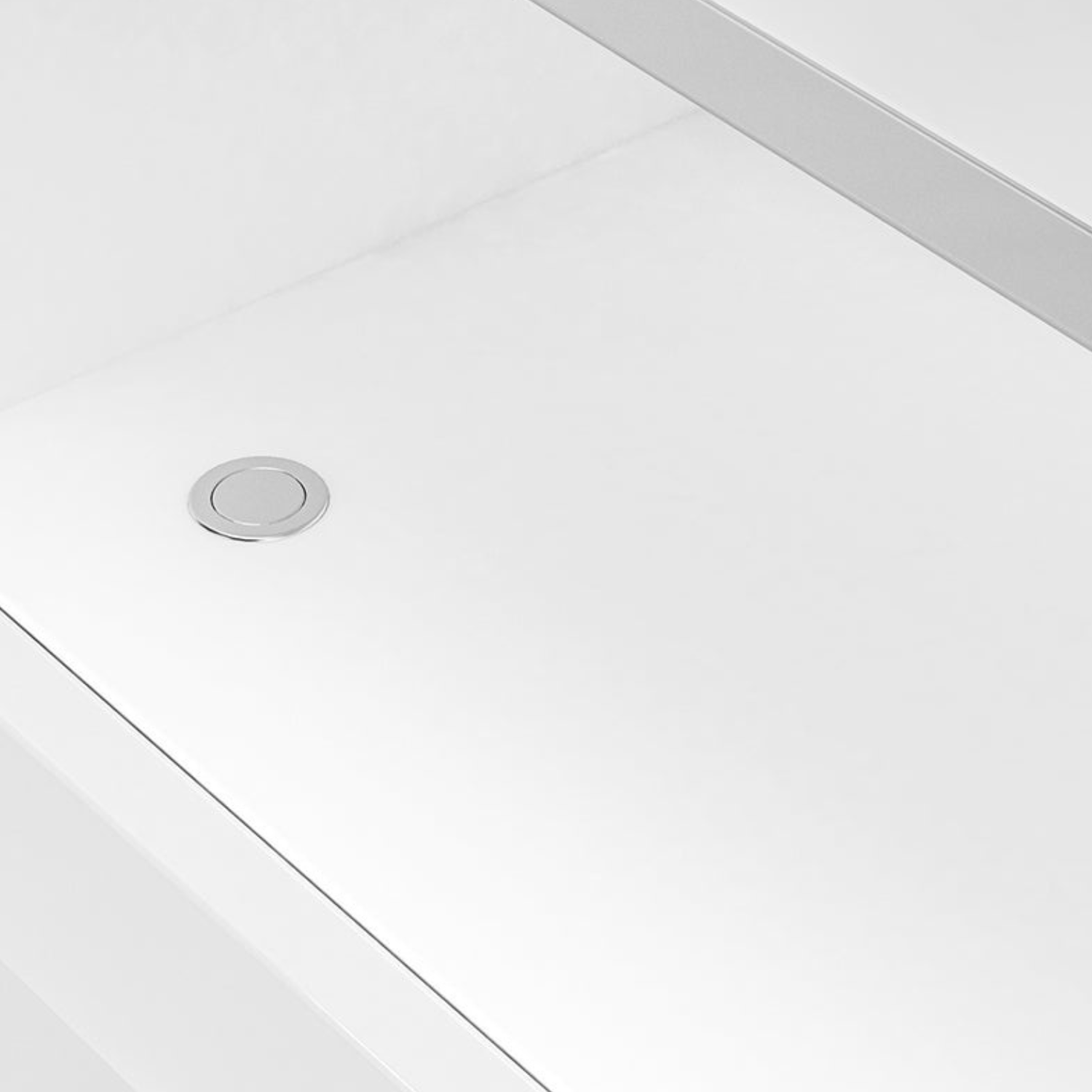 Table de Chevet – Design Élégant en Blanc Brillant avec Panneau Laminé Résistant