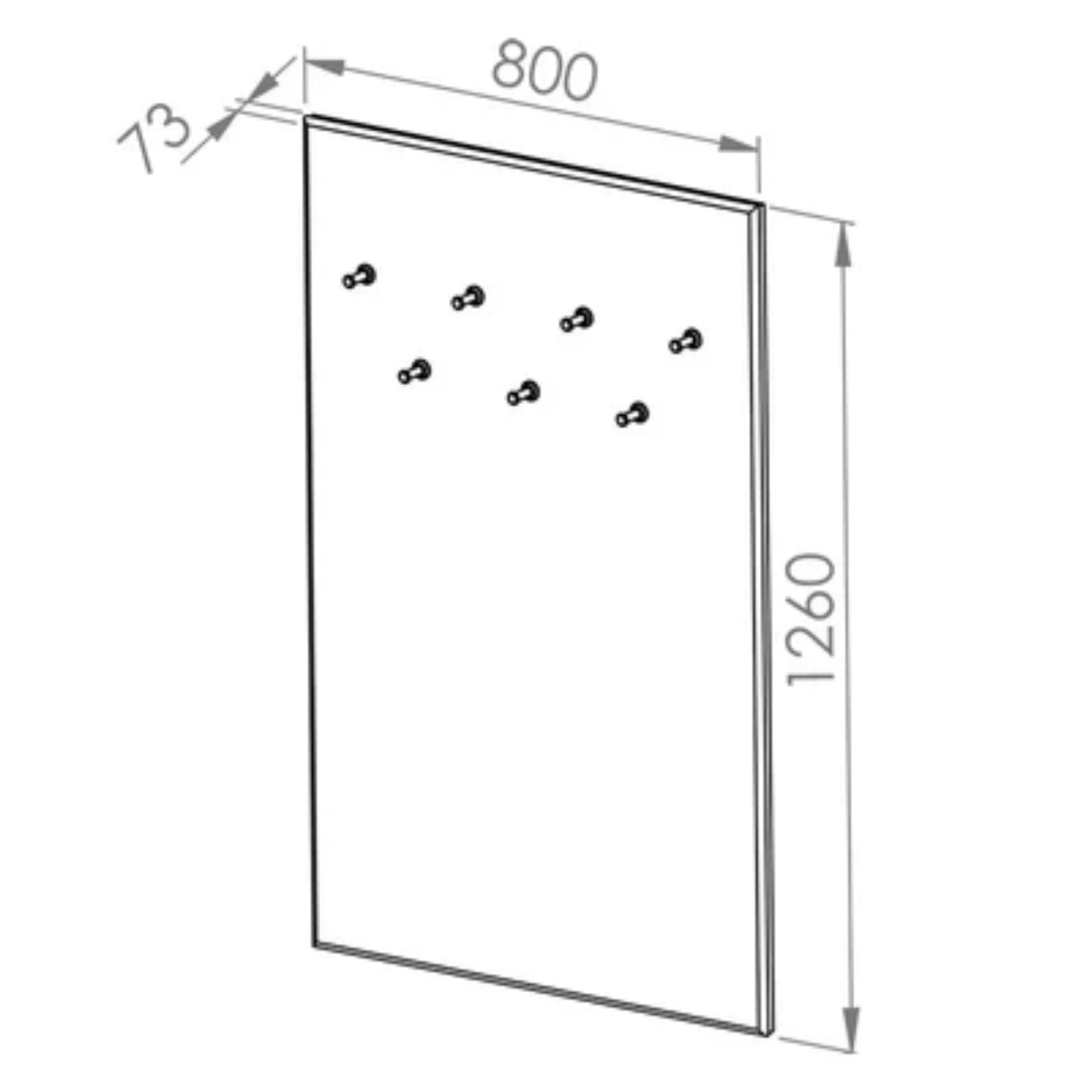 Cintre rembourré pour le hall en Finition Noire – Élégance Minimaliste
