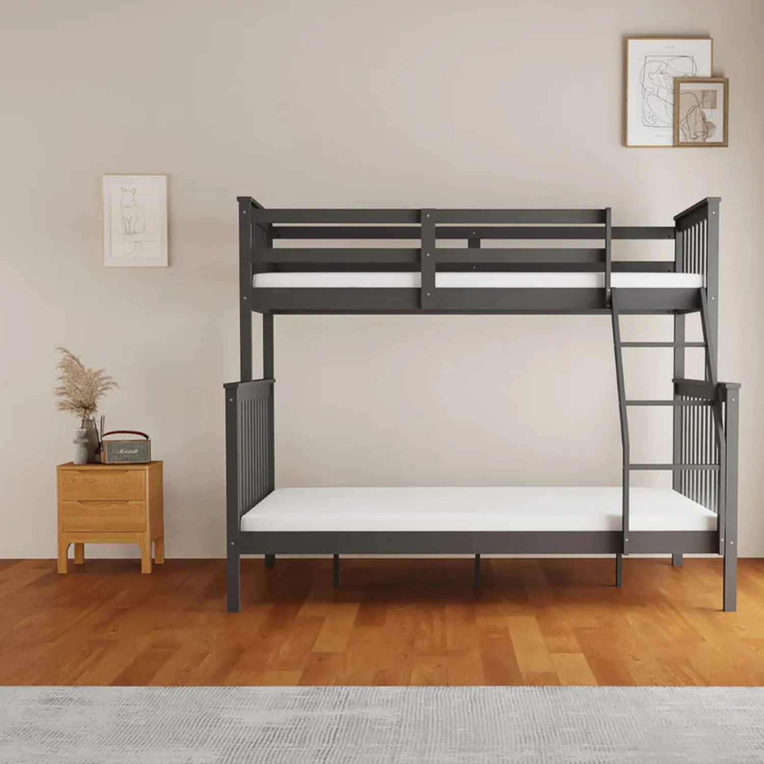 Lit superposé en bois Modèle 2+1 et 1+1