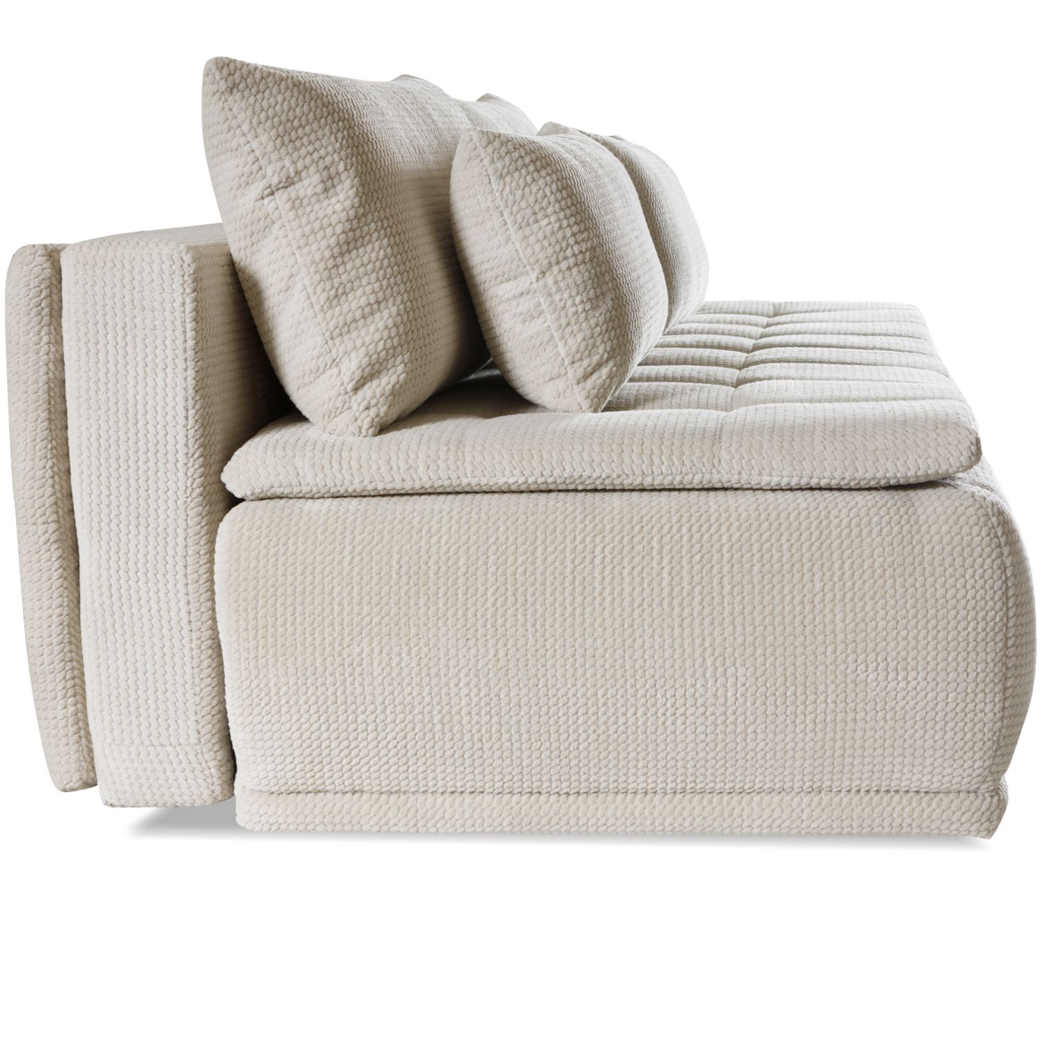 Canapé-lit 220 cm avec fonction couchage DL et coffre – grand confort et design épuré