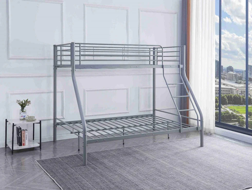 Lit superposé en acier avec sommiers démontables - Decora Home