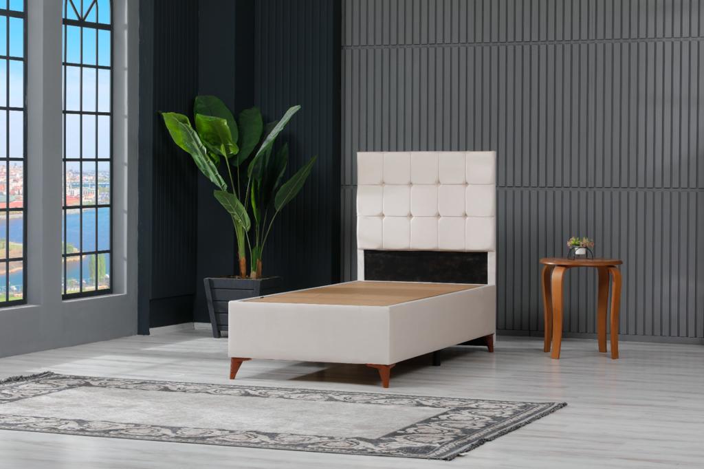 Lit Coffre en Velours – Design Élégant avec Rangement Intégré | 90x190 cm - Decora Home