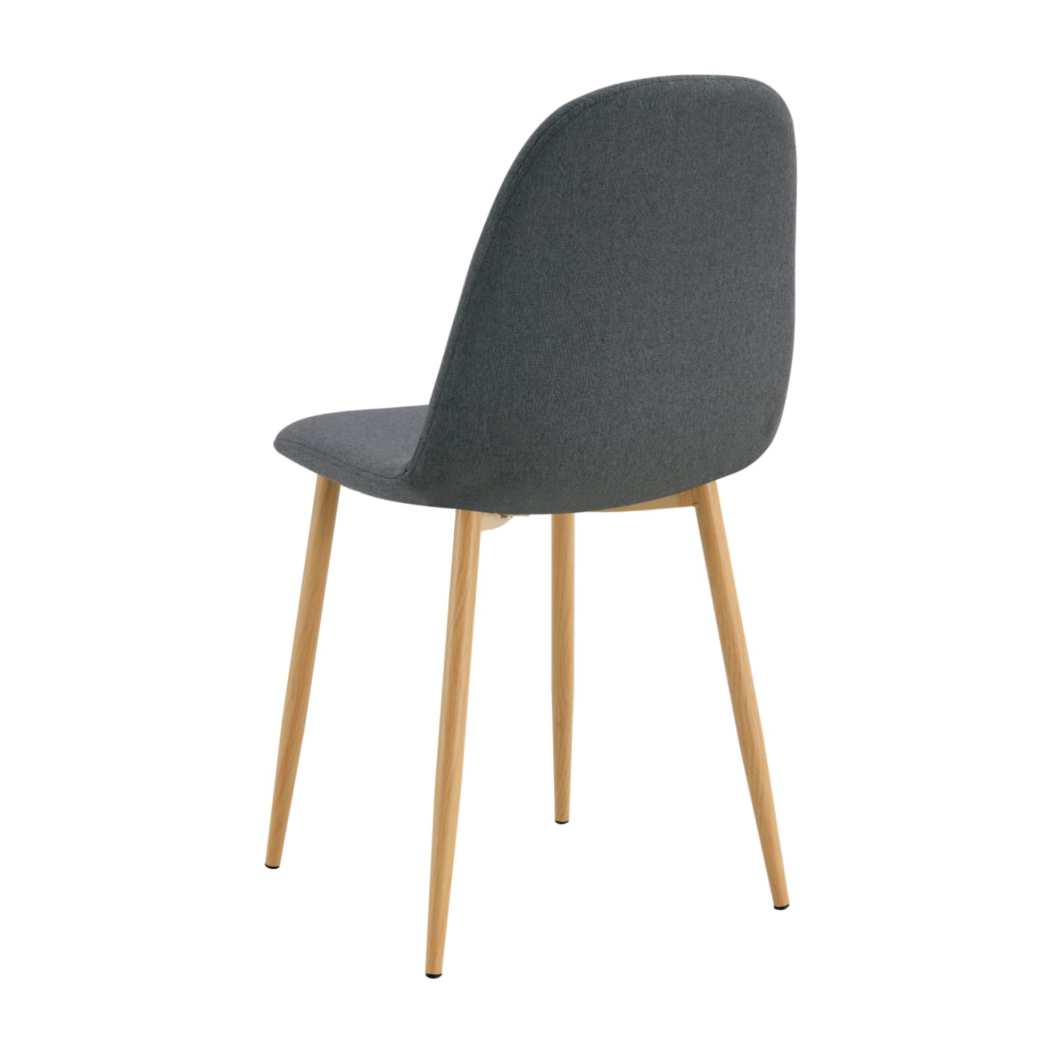 Chaise scandinave avec piètement bois et assise en tissu