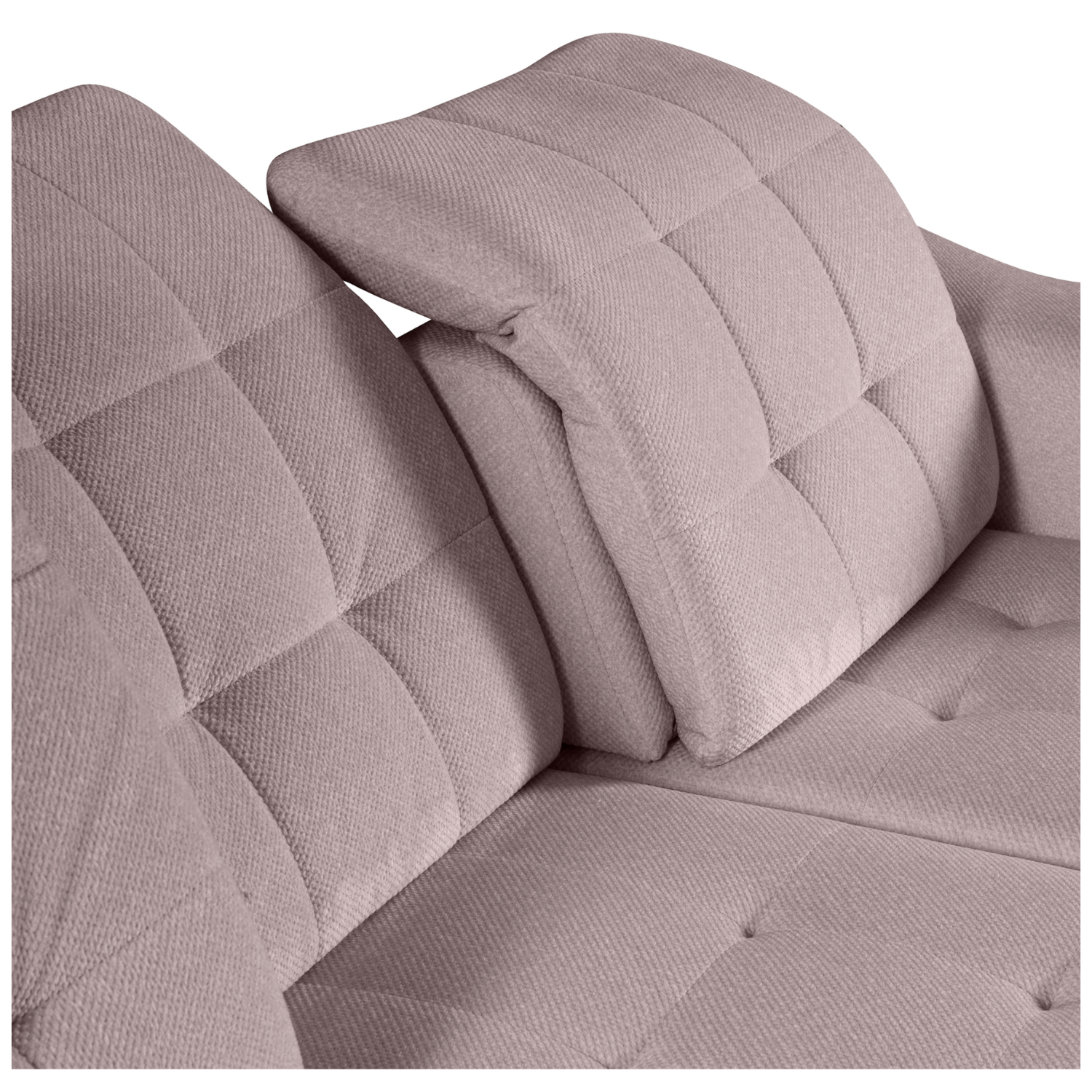Canapé d’angle convertible en tissu avec appuis-tête réglables ,coffre et couchage 200x136 cm