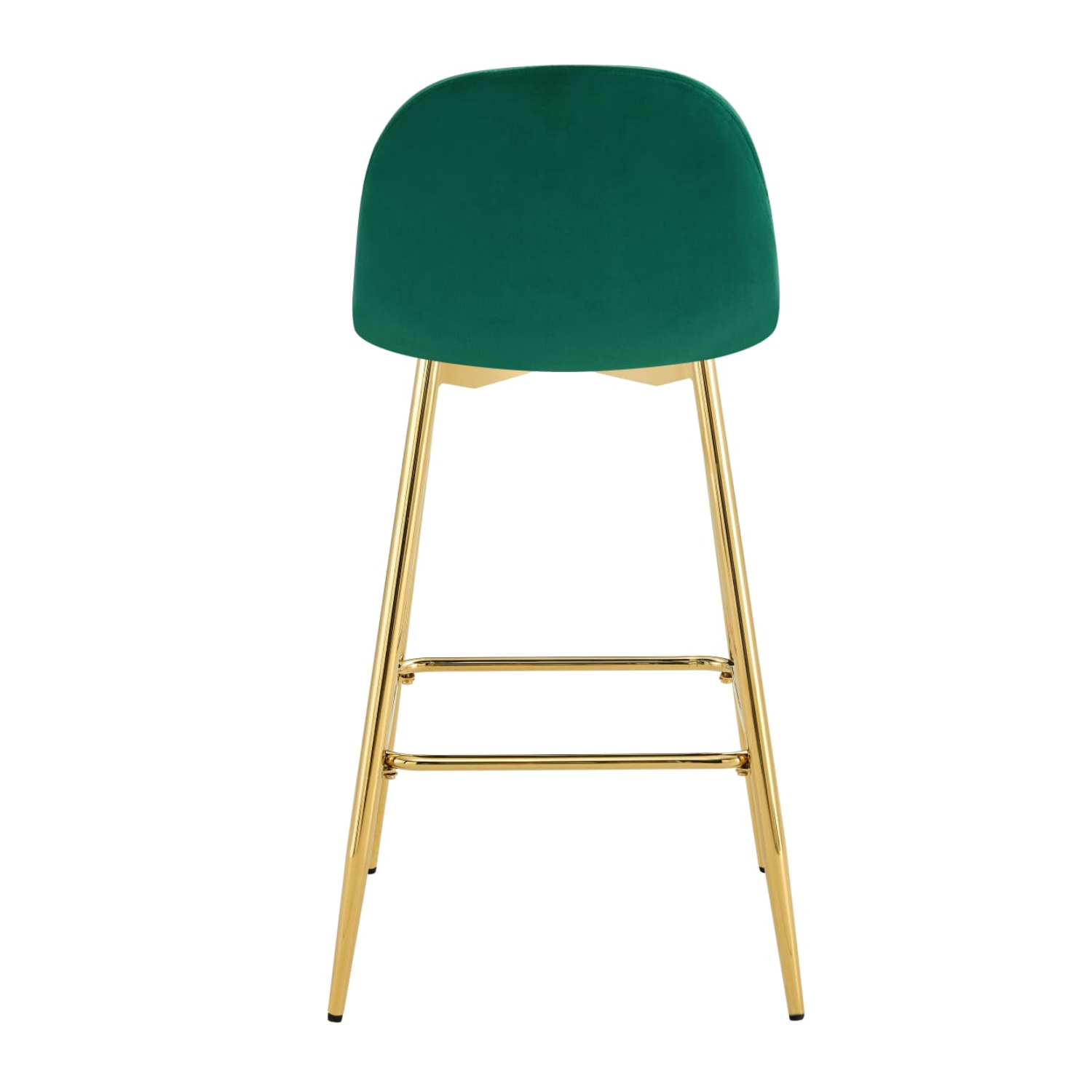 Tabouret de bar élégant en velours et métal doré – Chic, Confort et Style Scandinave