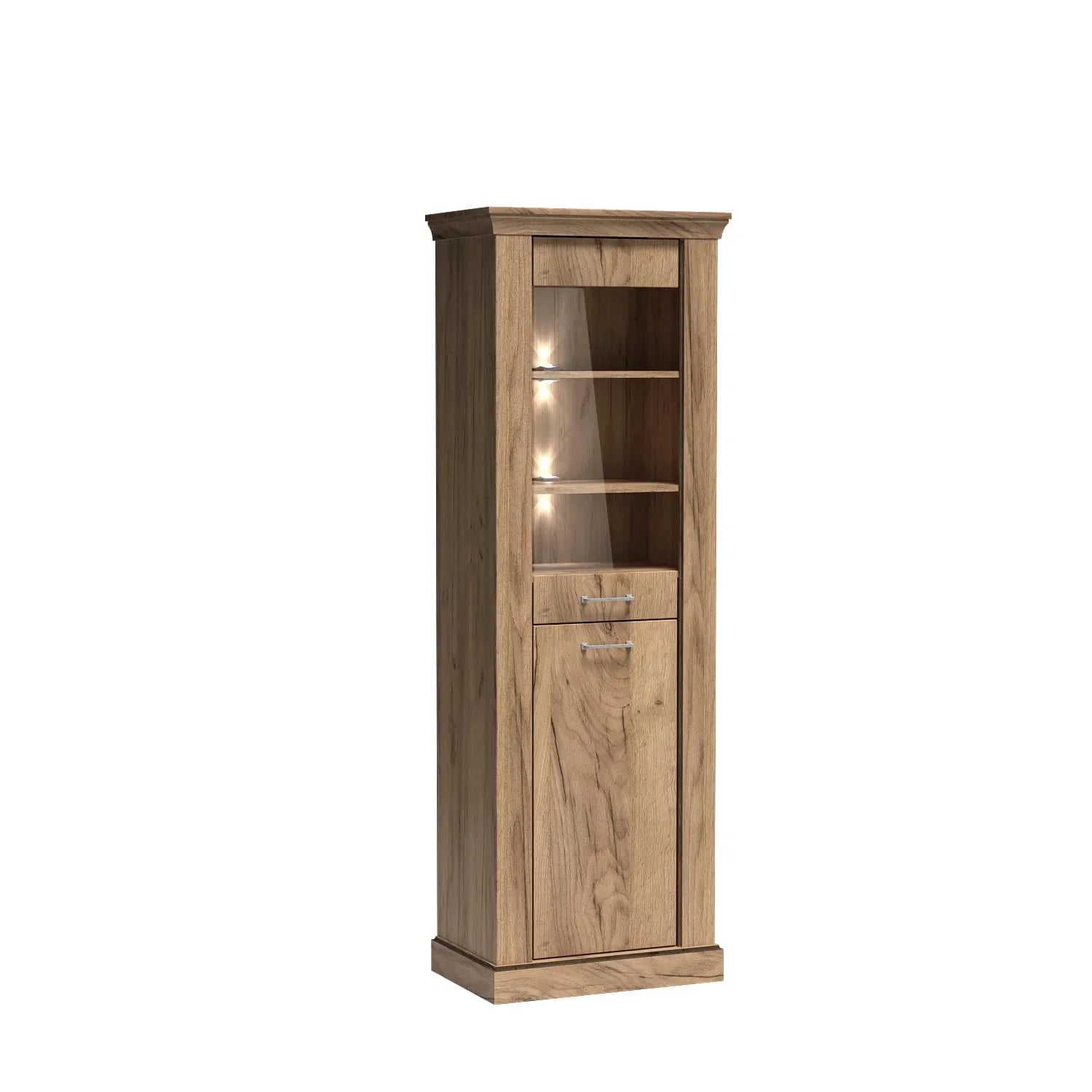 Vitrine avec façade en verre trempé et étagère interne - Decora Home