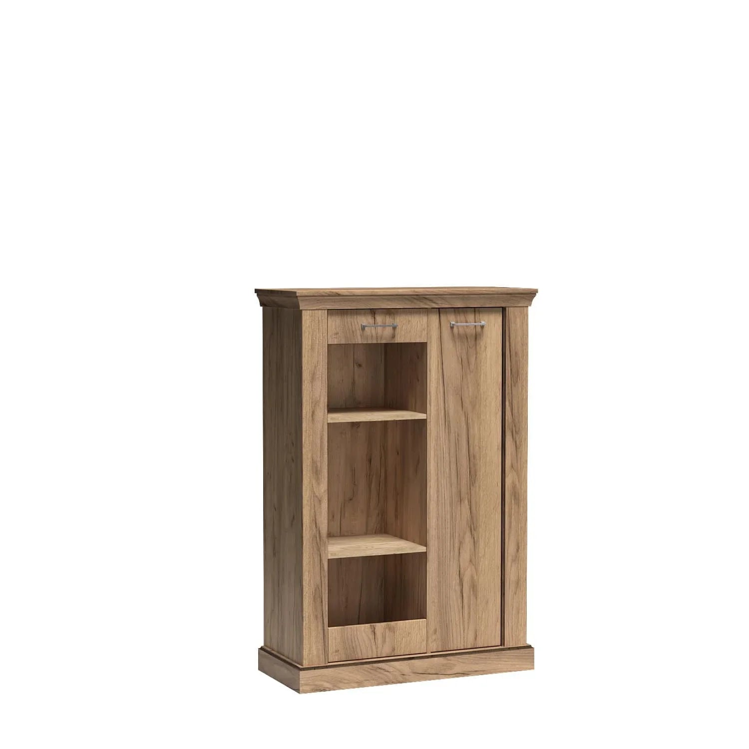 Vitrine basse chic et élégante avec façade en verre trempé|Destockage Express|Decora Home
