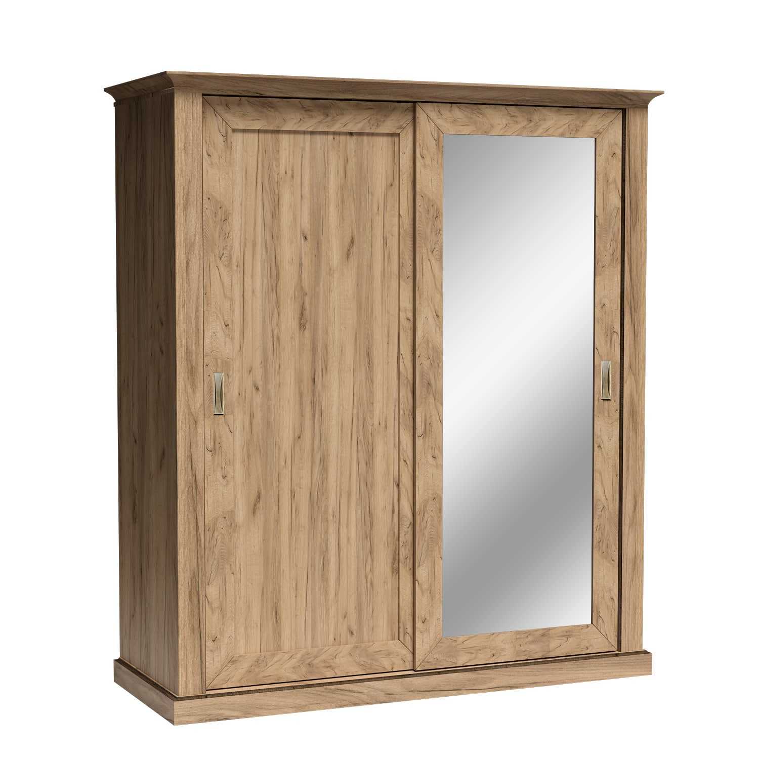 Armoire spacieuse avec portes coulissantes et miroir|Destockage Express|Decora Home