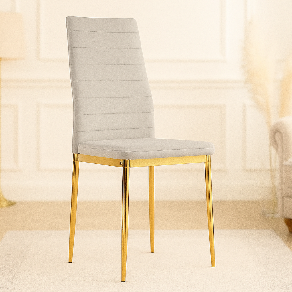 assise en velours pietement en acier chrome 1