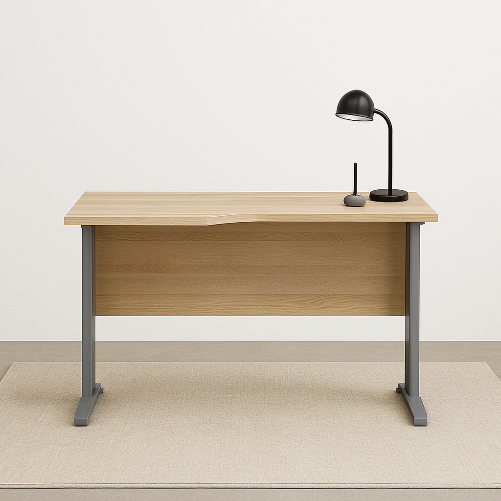 Bureau Moderne avec Bordure ABS - Résistant aux Rayures et à l'Humidité, Design Élégant