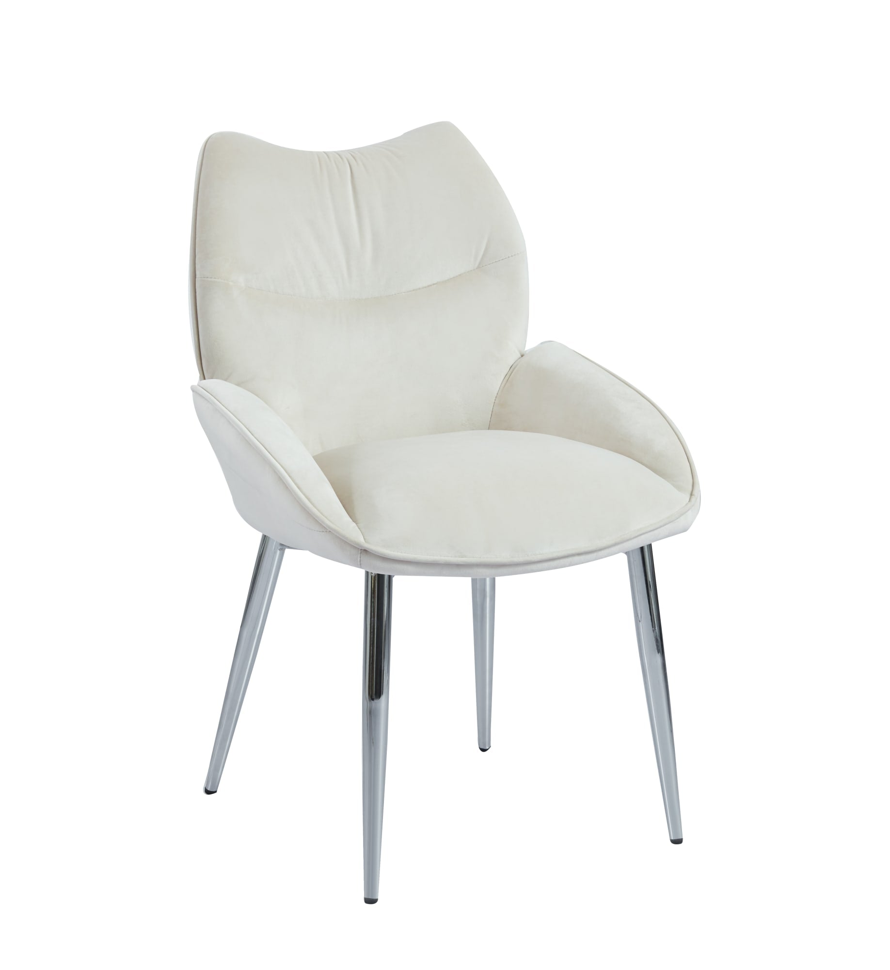 CHAISE LOHA PIED CHROME BEIGE