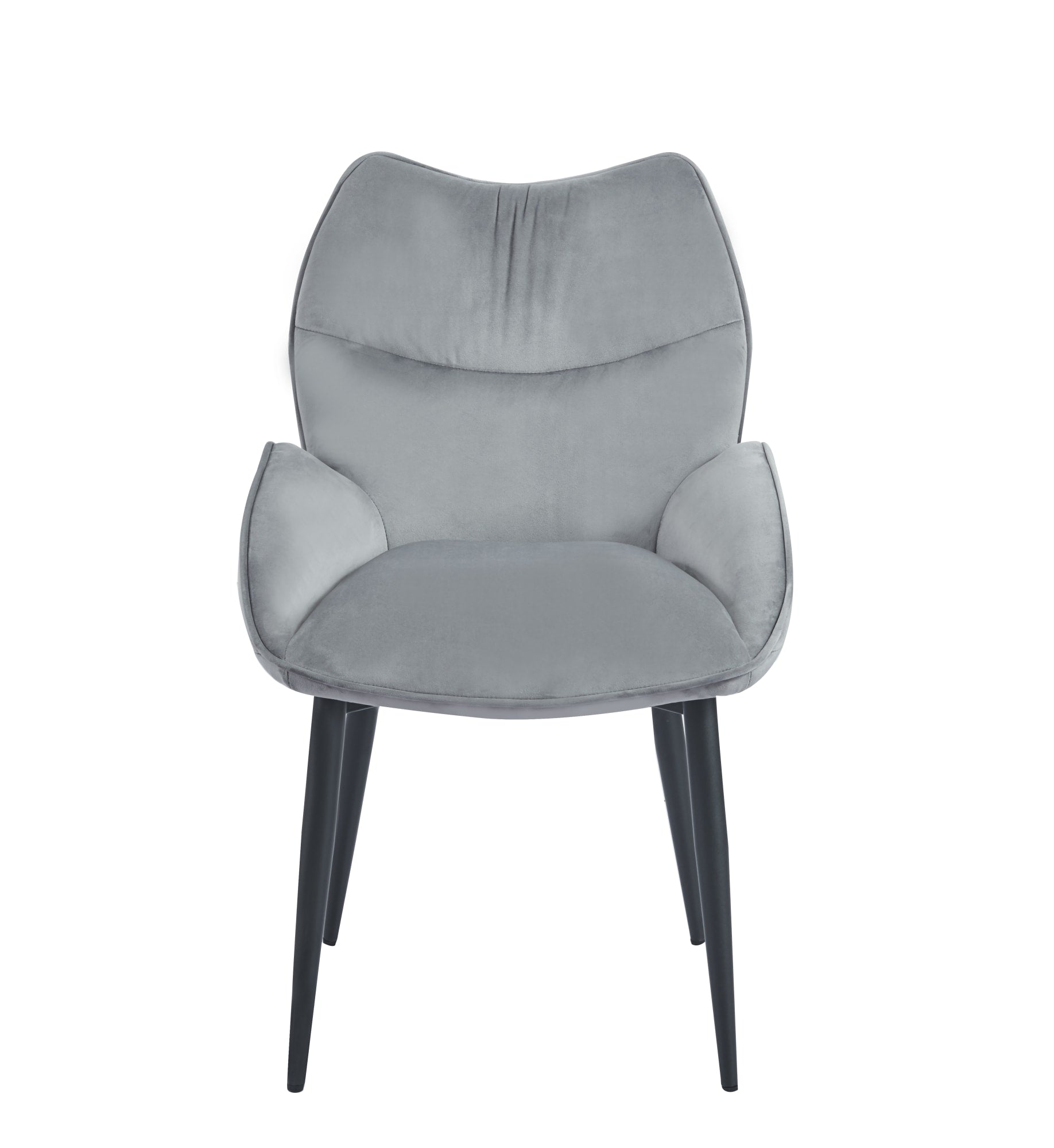 CHAISE LOHA PIED METAL NOIR ANTHRACITE