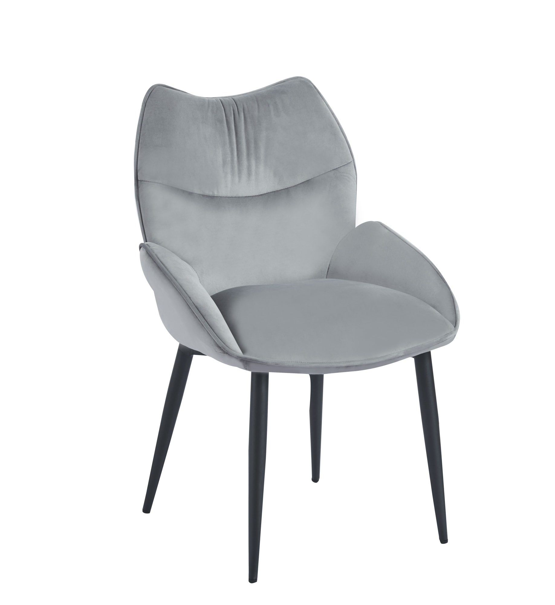 CHAISE LOHA PIED METAL NOIR ANTHRACITE