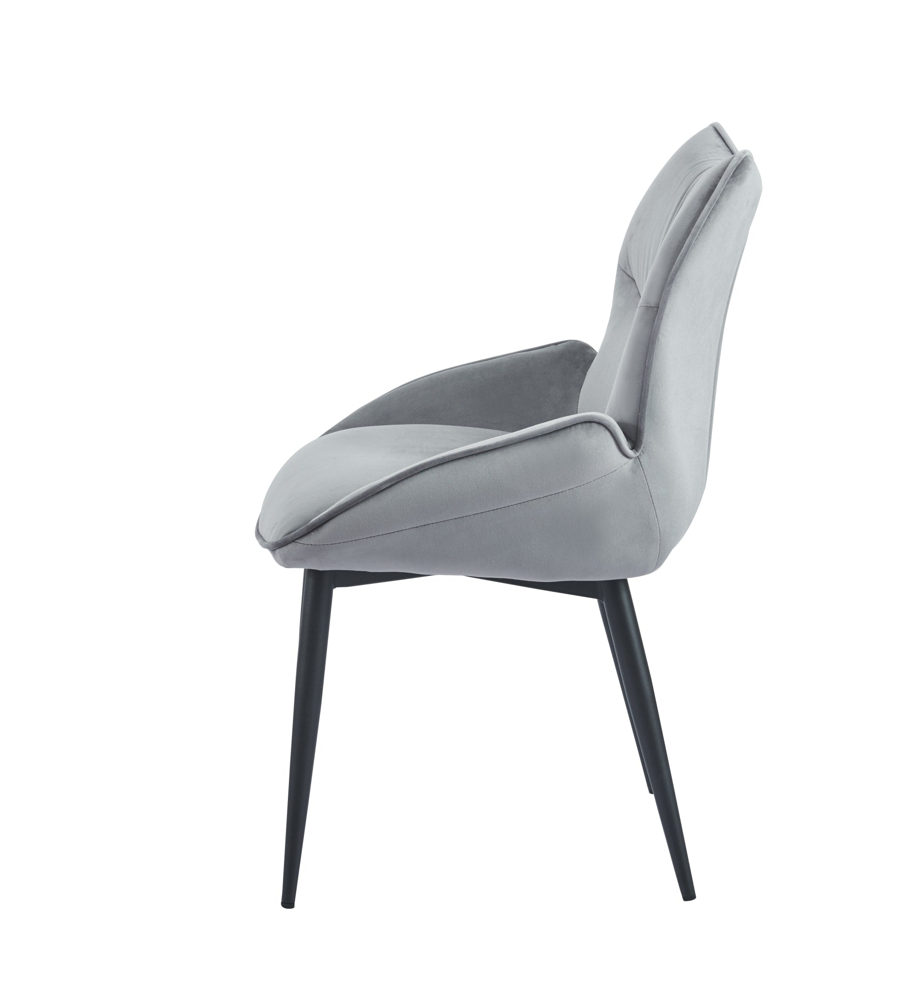 CHAISE LOHA PIED METAL NOIR ANTHRACITE