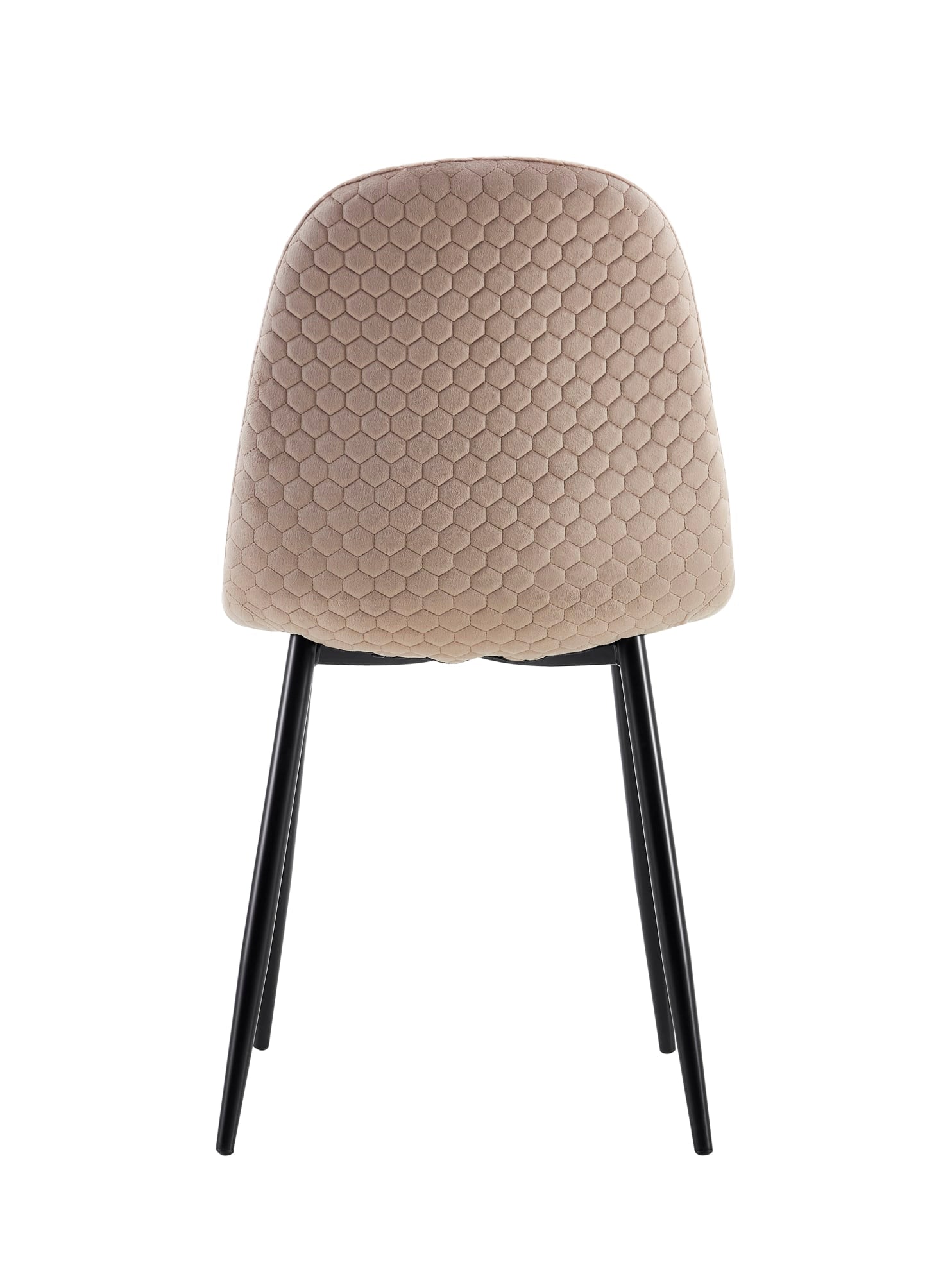 Lot de 4 chaises Scandinave ALVEOLE Métal noir