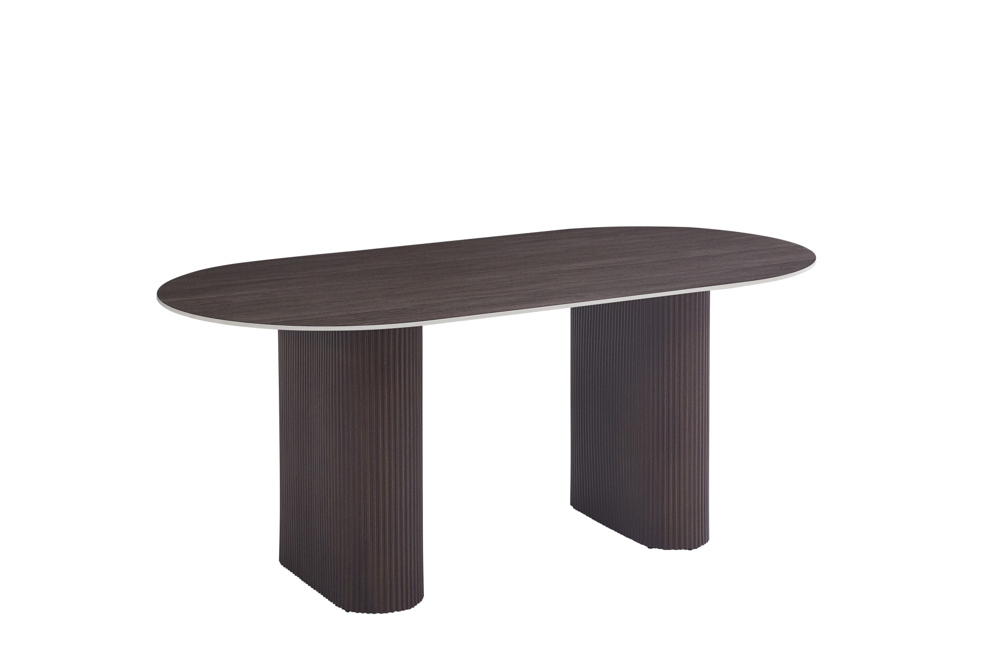 TABLE A MANGER ROXY PIED NOYER PLATEAU CERAMIQUE NOYER 180CM