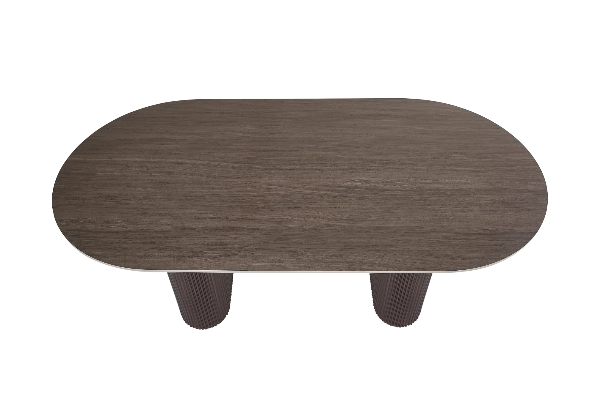 TABLE A MANGER ROXY PIED NOYER PLATEAU CERAMIQUE NOYER 180CM