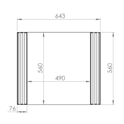 Miroir en MDF Cachemire avec Décor Fraisé pour Chambre Moderne