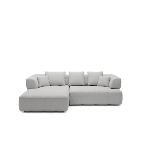 Canapé d’angle avec réglage électrique de l’assise (réglable de 0 à 17 cm)