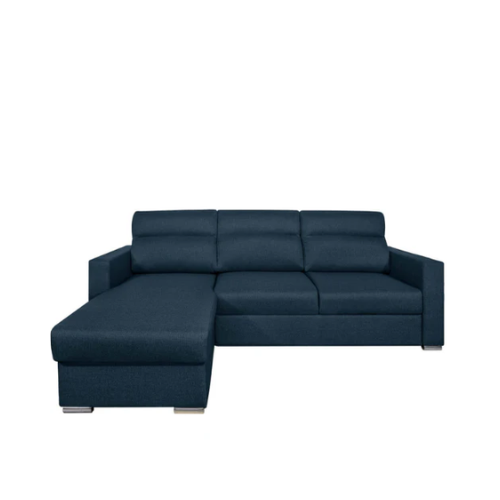 Canapé d'angle réversible convertible en tissu