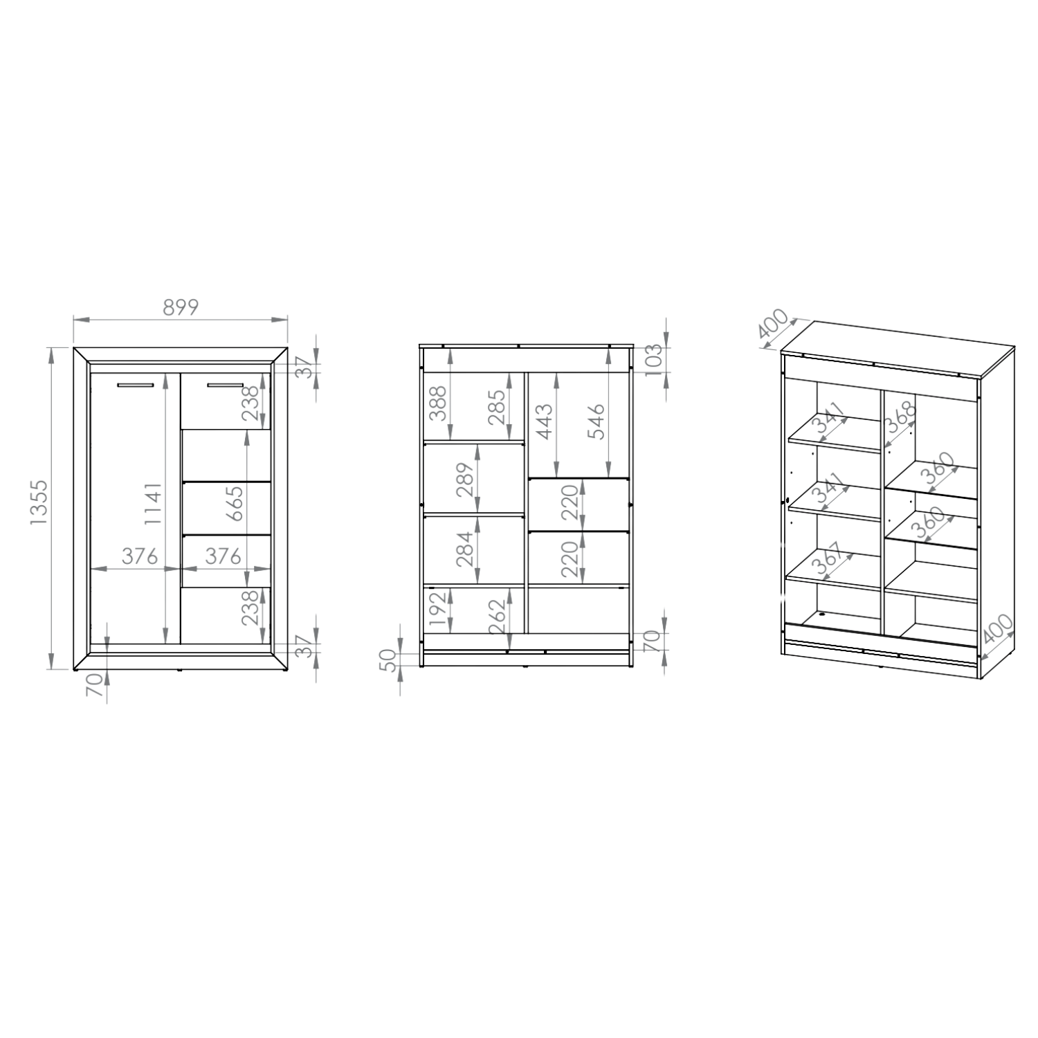 Vitrine Basse en Chêne de Lefkas et Noir – Style Industriel, Fonction Réversible et Éclairage LED en Option - Decora Home