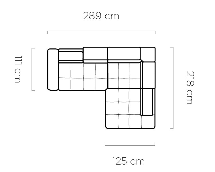 Canapé d’angle spacieux avec couchage et rangement intégré - Decora Home