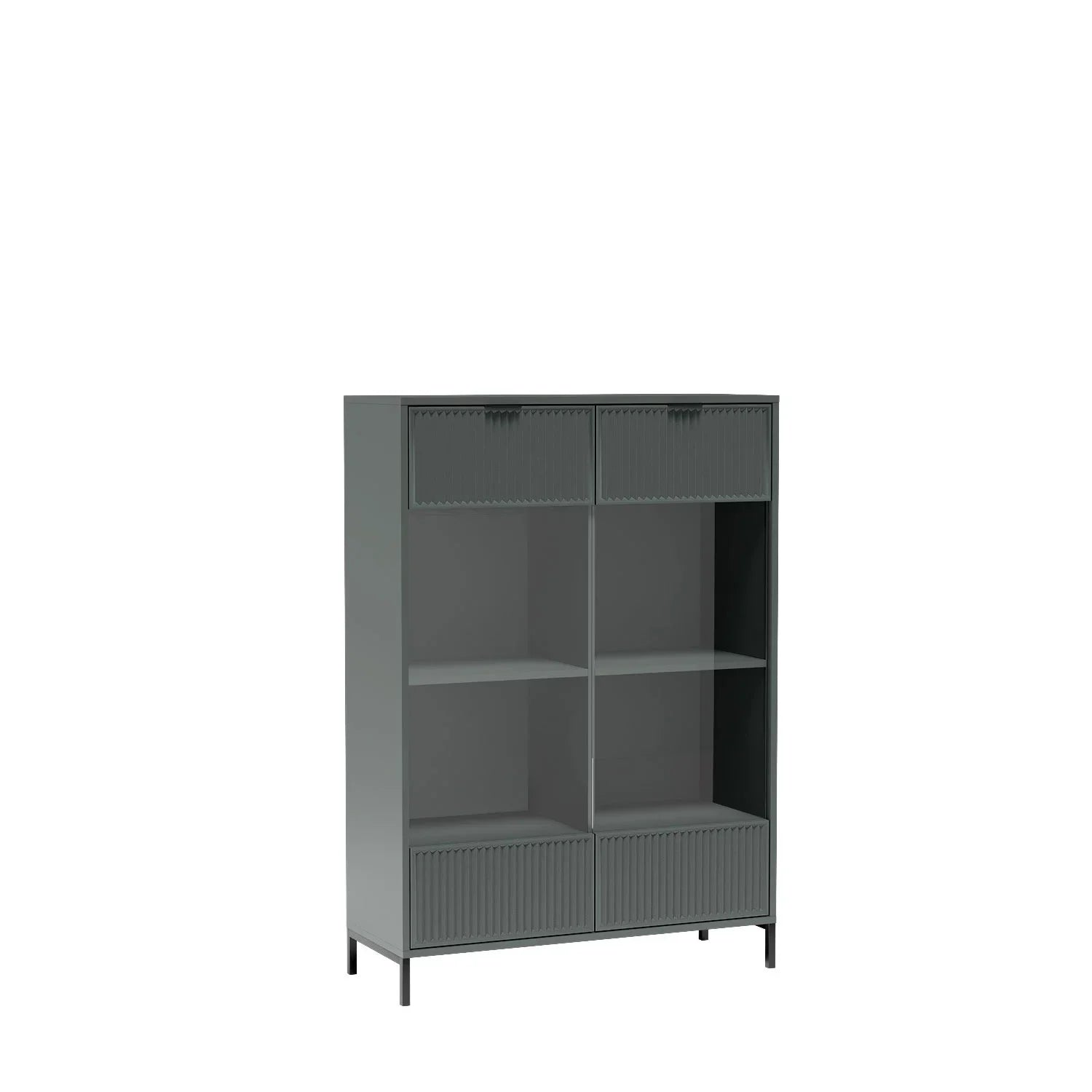 Vitrine Élégante avec Support à Verres et Éclairage LED - Decora Home