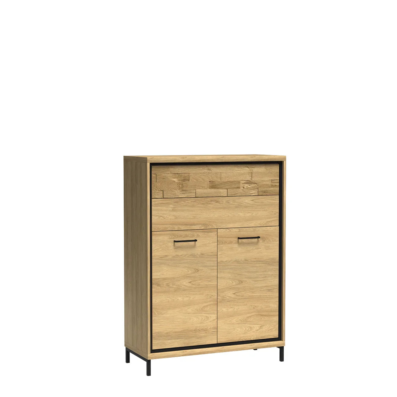 Petite Commode, Buffet Fonctionnelle en Hickory Clair - Decora Home