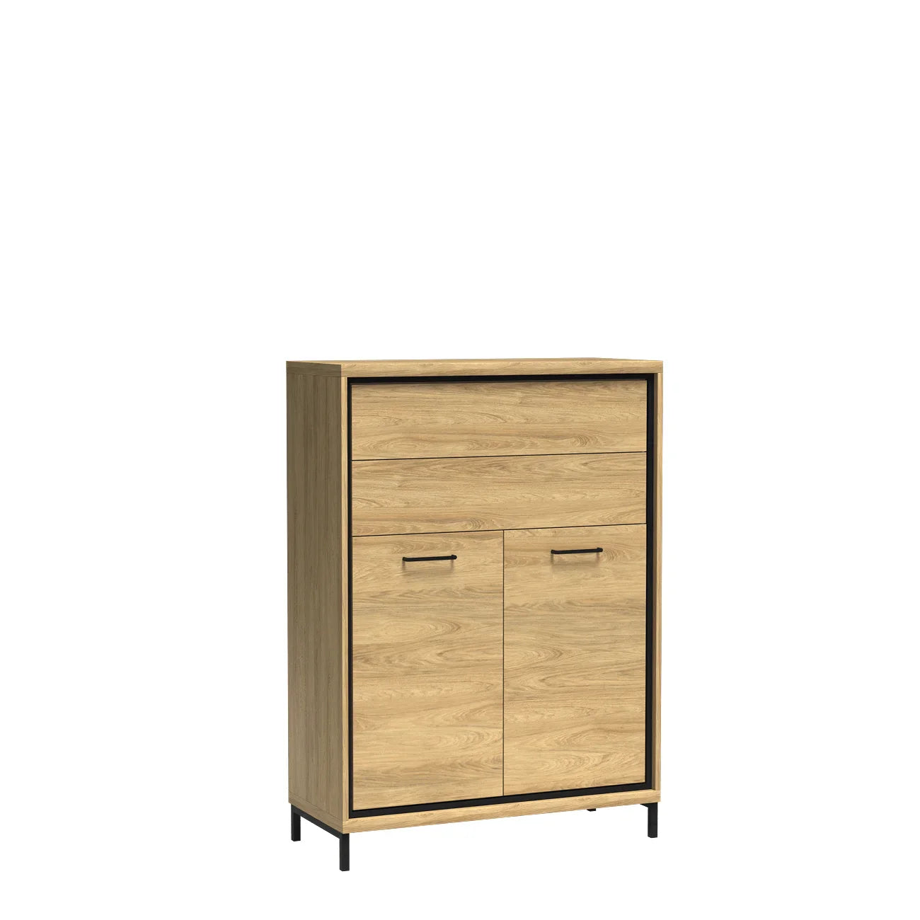 Petite Commode, Buffet Fonctionnelle en Hickory Clair - Decora Home