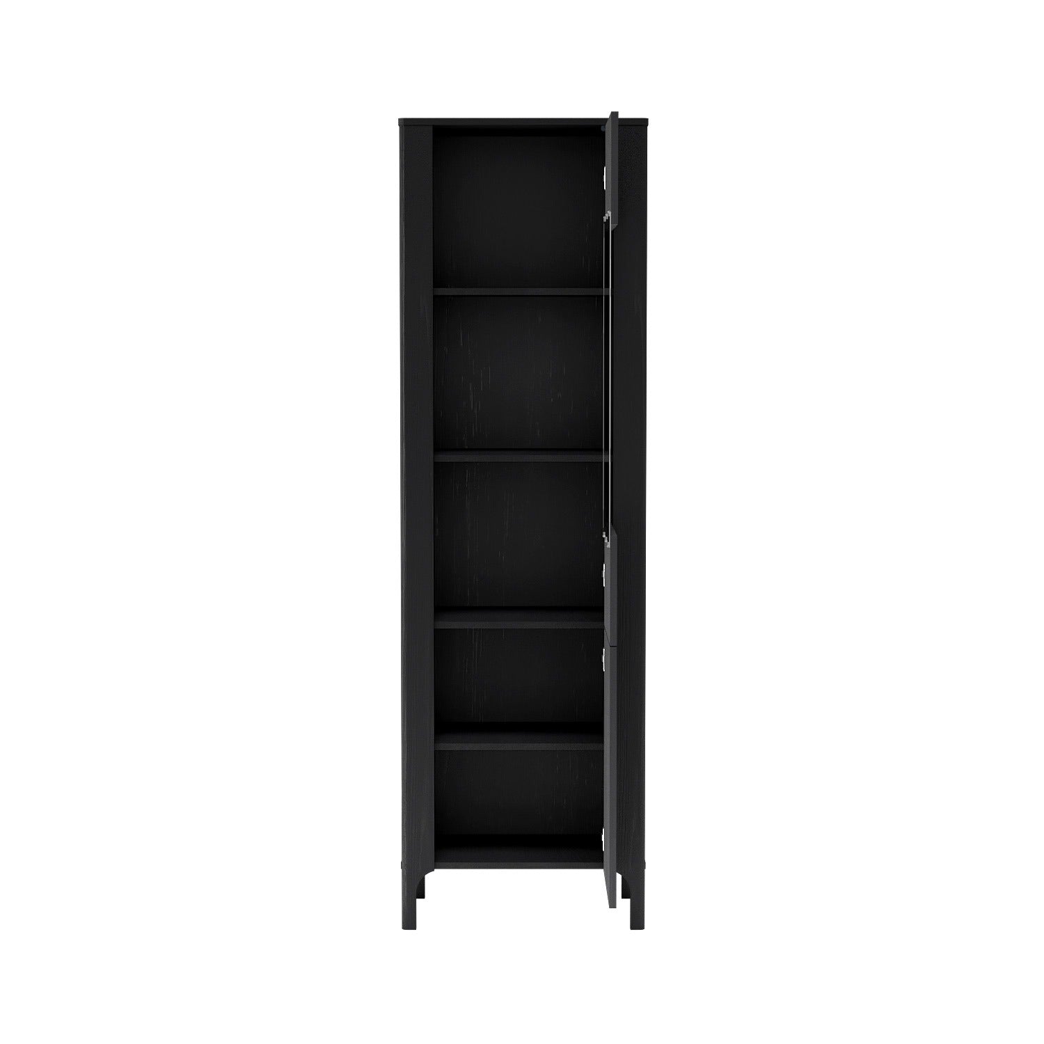Vitrine Moderne avec Portes Vitrées et Étages Spacieux - Decora Home