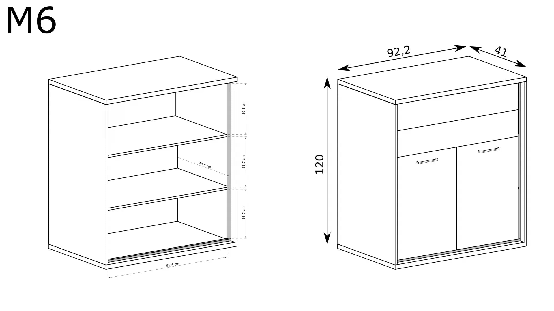 Petite Commode, Buffet Fonctionnelle en Hickory Clair - Decora Home