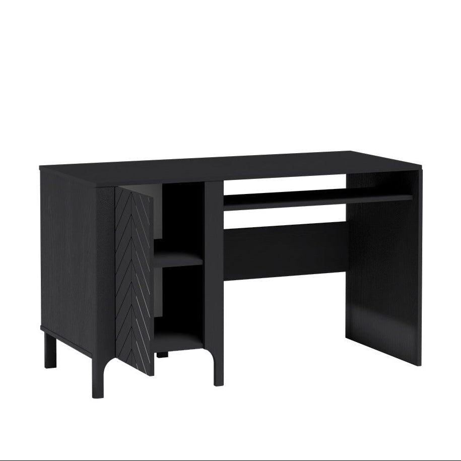 Bureau avec Armoire Intégrée et Façade à Chevrons - Decora Home