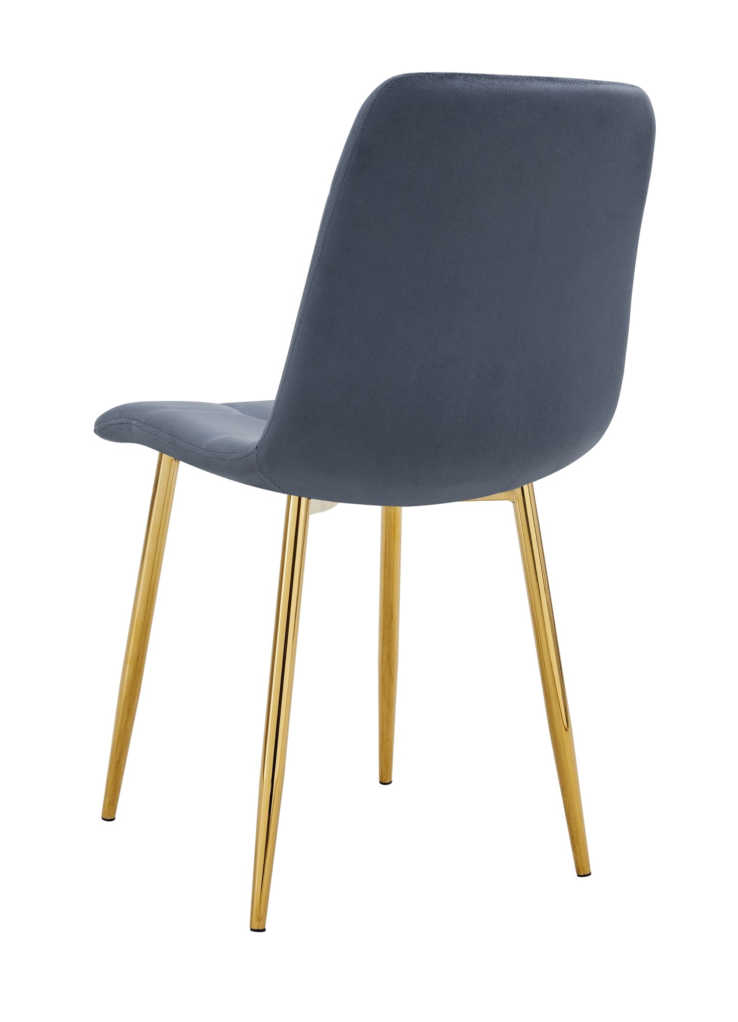 CHAISE ELISA PIED GOLD VELOURS ANTHRACITE