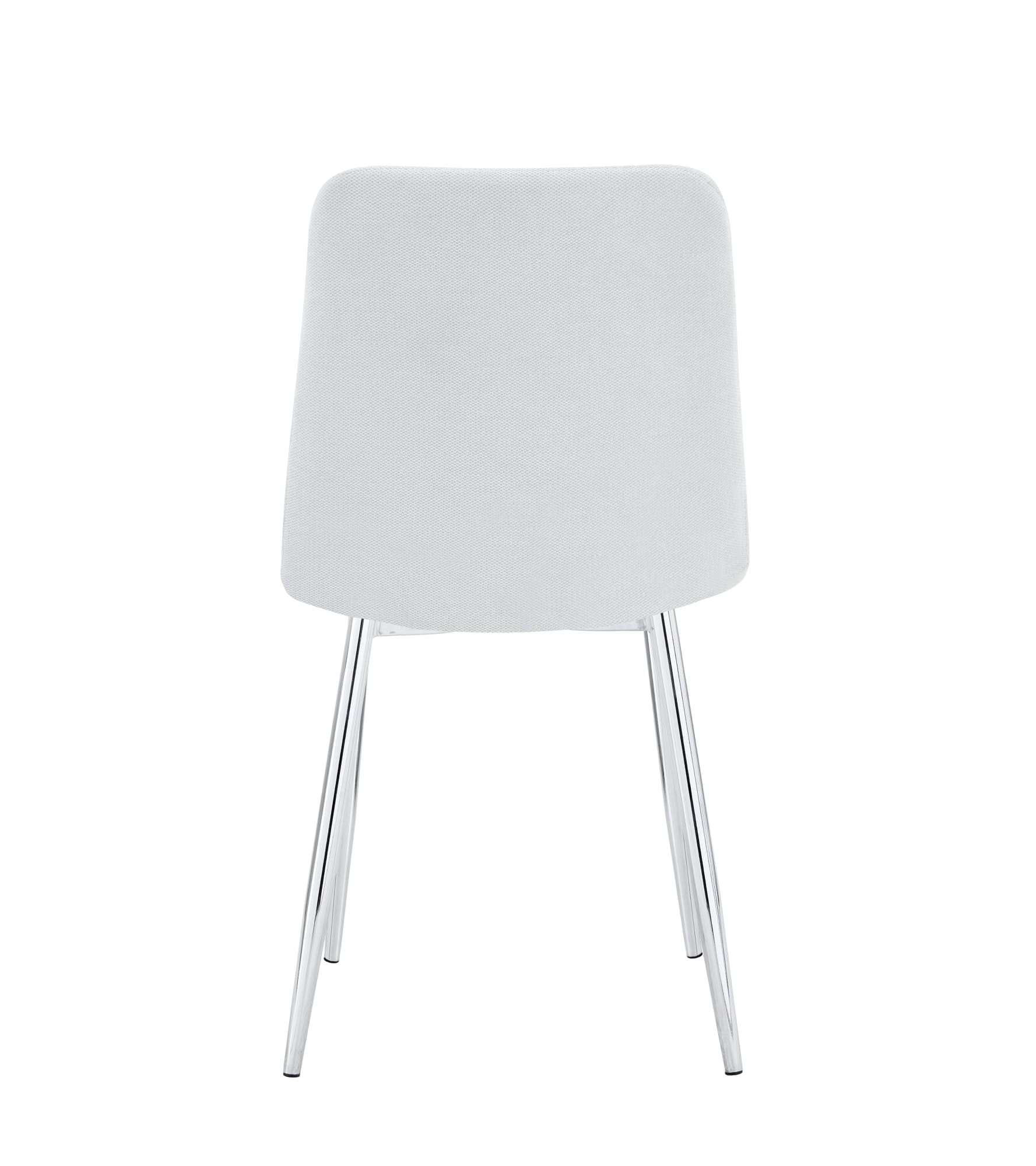 CHAISE ELISA PIED CHROME SERGE GRIS