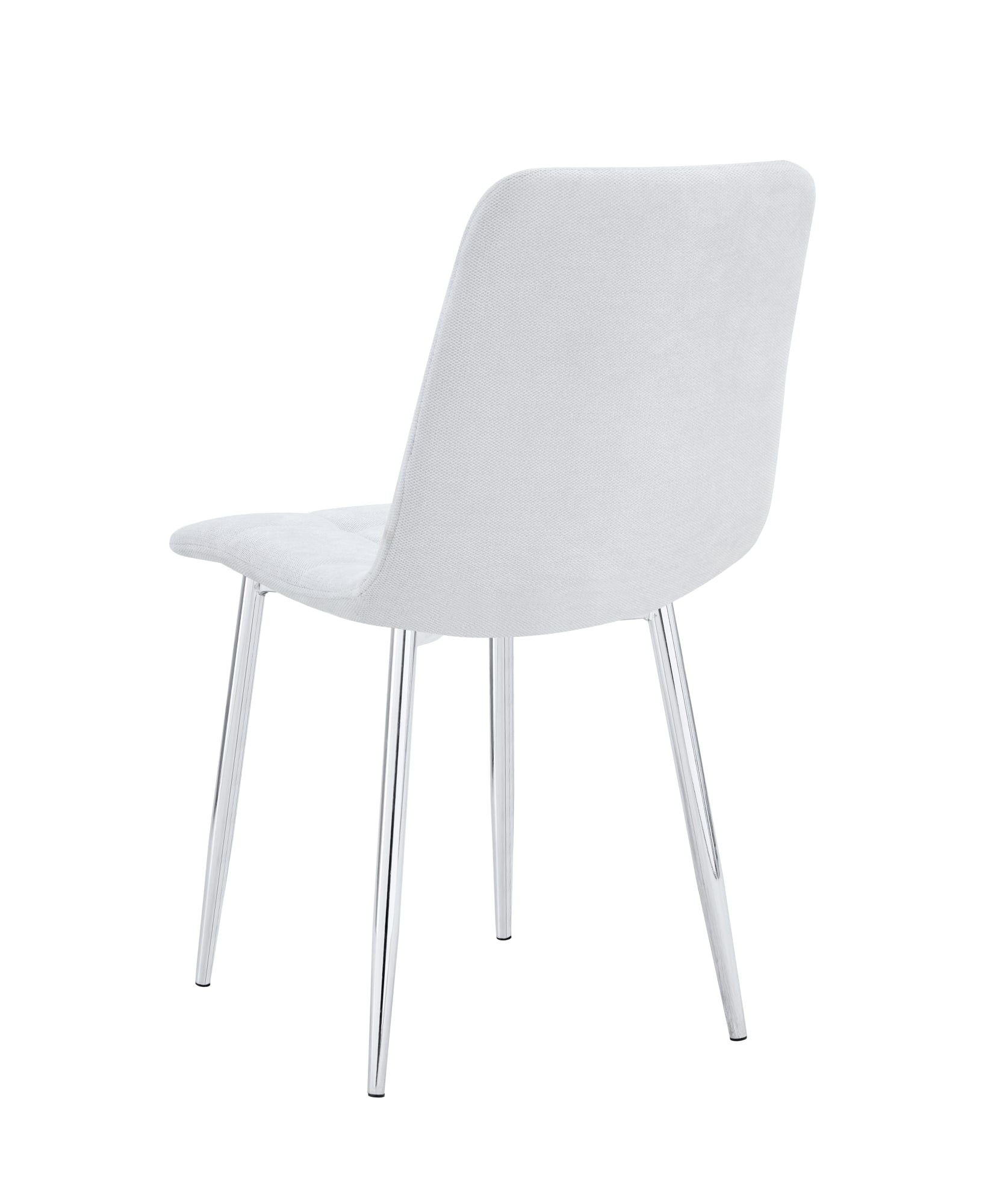 CHAISE ELISA PIED CHROME SERGE GRIS