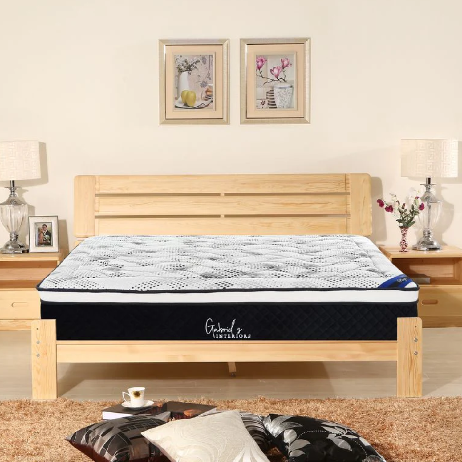 Matelas avec Ressorts Ensachés et Mousse Haute Densité