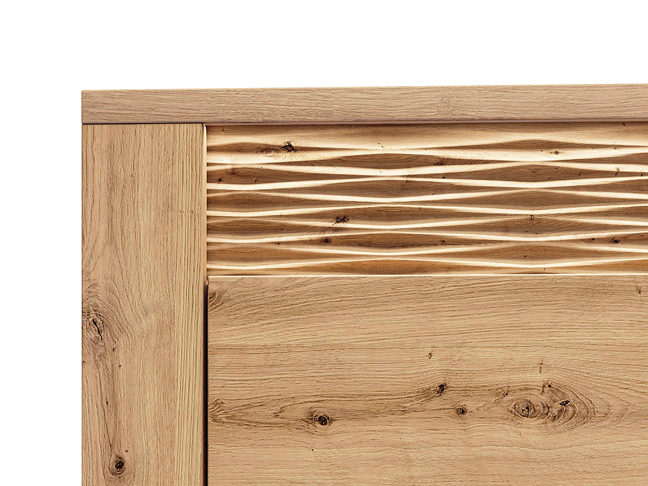 Commode, Buffet en Chêne Artisanal et MDF Rainuré – Tiroirs Profonds et Finition Haut de Gamme - Decora Home