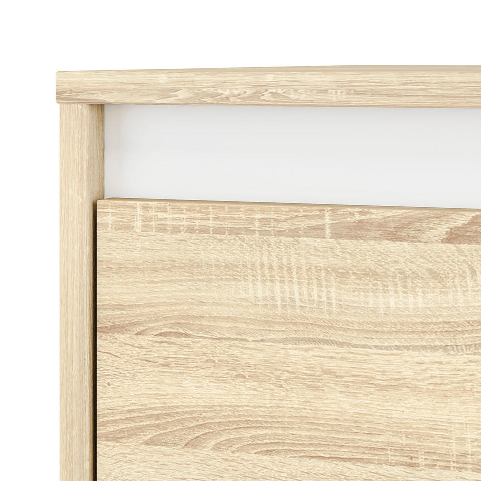 Armoire Dressing 2 Portes Sonoma Clair et Blanc – Rangement Moderne et Robuste - Decora Home