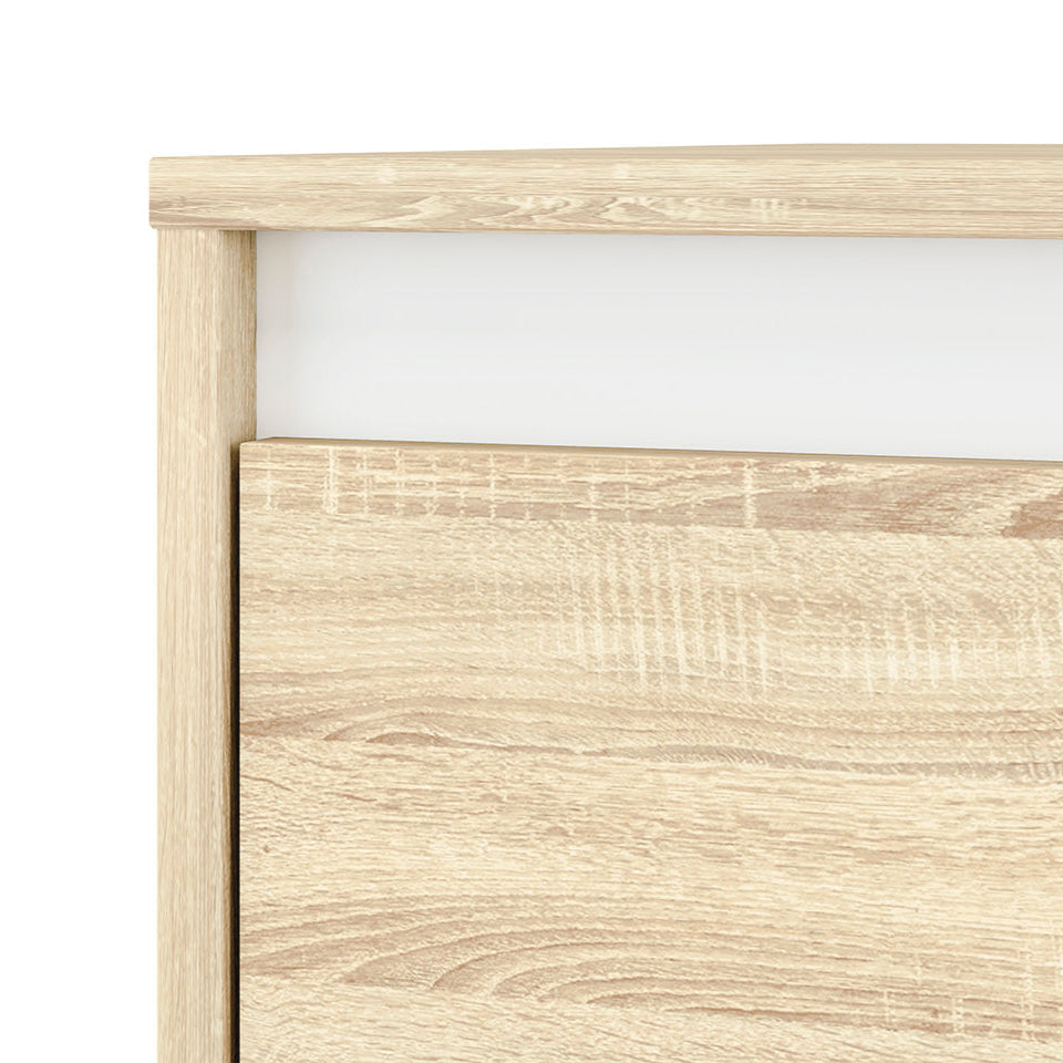 Vitrine Colonne avec Verre Trempé – Éclairage Optionnel – Design Sonoma Clair, Blanc et Anthracite - Decora Home