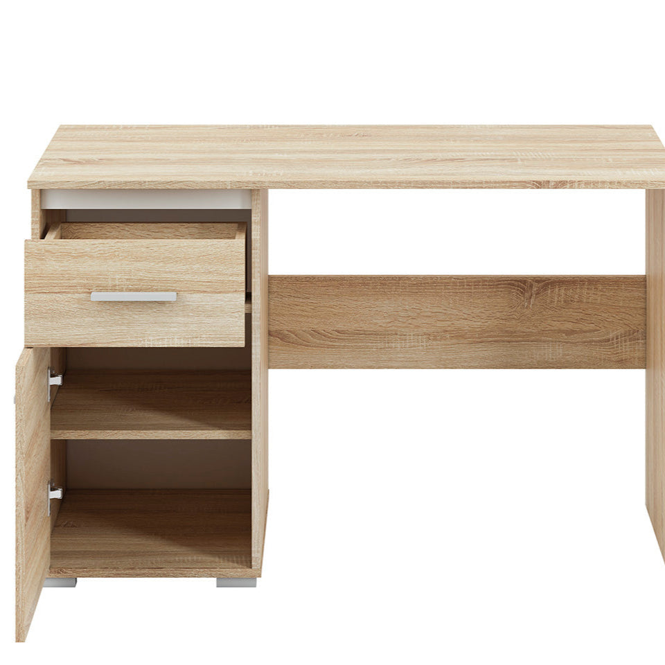 Bureau Moderne avec Bordure ABS en Lumière de Sonoma - Design Élégant et Résistant - Decora Home